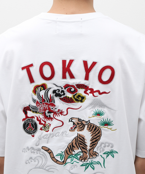 PARIS SAINT-GERMAIN(パリサンジェルマン)の「PSG JP PSG JP Ryu Germain embroidery TEE(Tシャツ/カットソー・メンズ・ブラック/ホワイト・MEDIUM/X-LARGE/LARGE)」の20枚目の写真