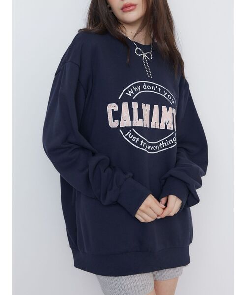 CALNAMUR(カルナムール)の「カレッジロゴスウェット【セットアップ対応】(スウェット・レディース・グレー/ネイビー/ブラウン・FREE)」の5枚目の写真
