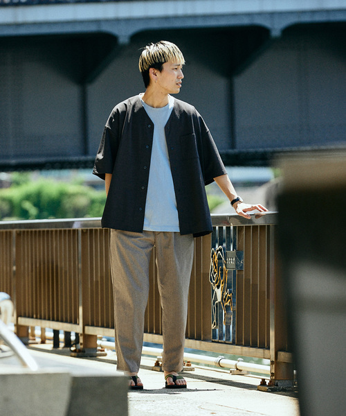 JOURNAL STANDARD relume(ジャーナルスタンダード レリューム)の「TECH ヘザー "COOLMAX" イージースラックス(スラックス・メンズ・ブラック/ライトグレー/クリアブルー/アイボリー・SMALL/LARGE/MEDIUM)」の6枚目の写真