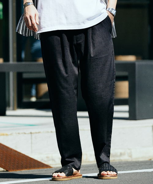 JOURNAL STANDARD relume(ジャーナルスタンダード レリューム)の「TECH ヘザー "COOLMAX" イージースラックス(スラックス・メンズ・ブラック/ライトグレー/クリアブルー/アイボリー・SMALL/LARGE/MEDIUM)」の15枚目の写真