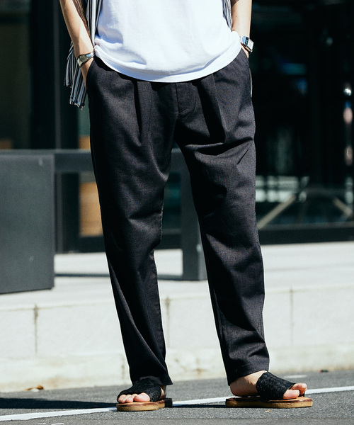 JOURNAL STANDARD relume(ジャーナルスタンダード レリューム)の「TECH ヘザー "COOLMAX" イージースラックス(スラックス・メンズ・ブラック/ライトグレー/クリアブルー/アイボリー・SMALL/LARGE/MEDIUM)」の17枚目の写真