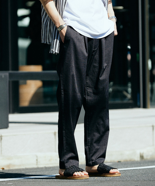 JOURNAL STANDARD relume(ジャーナルスタンダード レリューム)の「TECH ヘザー "COOLMAX" イージースラックス(スラックス・メンズ・ブラック/ライトグレー/クリアブルー/アイボリー・SMALL/LARGE/MEDIUM)」の19枚目の写真