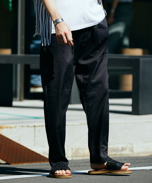 JOURNAL STANDARD relume(ジャーナルスタンダード レリューム)の「TECH ヘザー "COOLMAX" イージースラックス(スラックス・メンズ・ブラック/ライトグレー/クリアブルー/アイボリー・SMALL/LARGE/MEDIUM)」の20枚目の写真