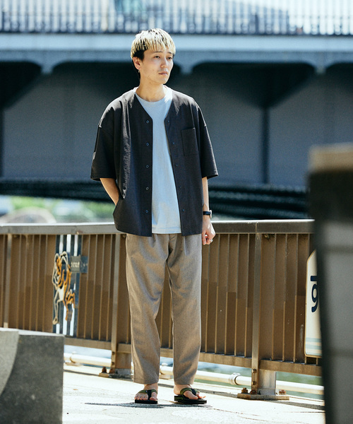 JOURNAL STANDARD relume(ジャーナルスタンダード レリューム)の「TECH ヘザー "COOLMAX" イージースラックス(スラックス・メンズ・ブラック/ライトグレー/クリアブルー/アイボリー・SMALL/LARGE/MEDIUM)」の21枚目の写真