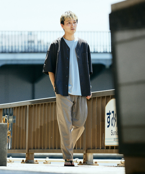 JOURNAL STANDARD relume(ジャーナルスタンダード レリューム)の「TECH ヘザー "COOLMAX" イージースラックス(スラックス・メンズ・ブラック/ライトグレー/クリアブルー/アイボリー・SMALL/LARGE/MEDIUM)」の22枚目の写真