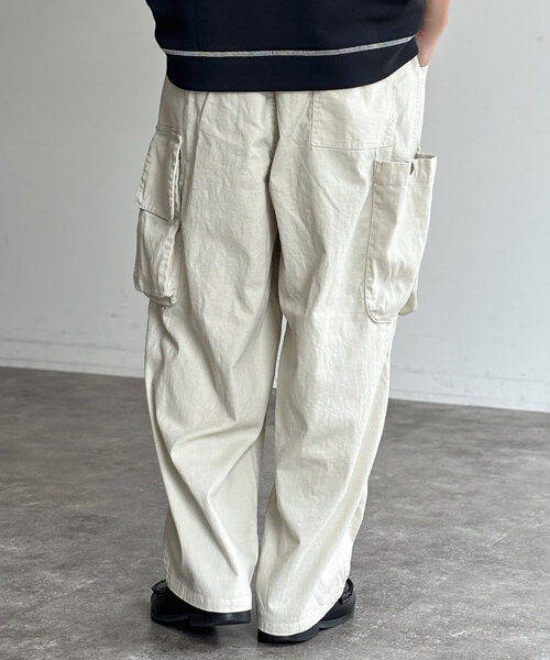 CPCM（シーピーシーエム）の「マルチポケットカーゴパンツ（カーゴパンツ・メンズ・カーキ/ブラック/アイボリー・FREE）」の4枚目の写真