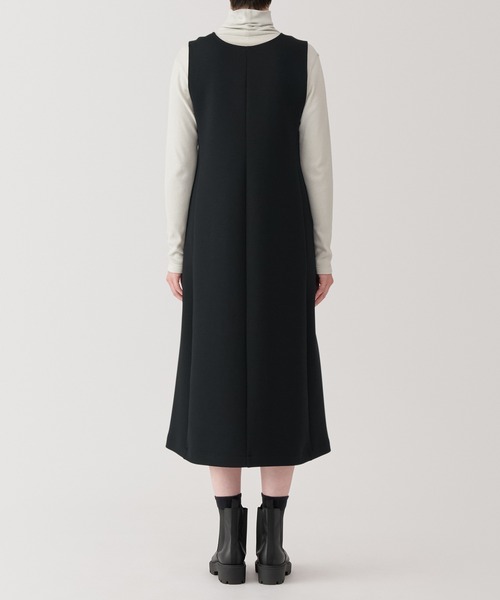 無印良品／大きいサイズXL／ブラック／二重編みスウェットジャンパースカート セール】婦人 二重編みスウェットジャンパースカート