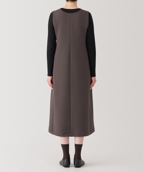 無印良品／大きいサイズXL／ブラック／二重編みスウェットジャンパースカート 無印良品 MUJI 二重編みスウェットジャンパースカート 婦人