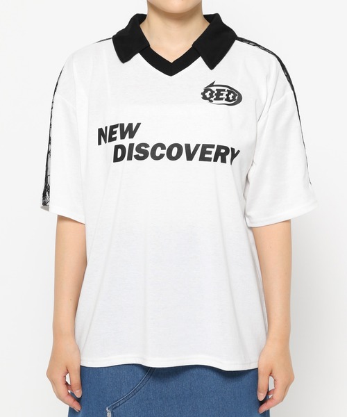 3.3 Field Trip （3.3フィールドトリップ）の「3.3 Field Trip／レースラインカラーT（Tシャツ/カットソー・レディース・ブラック/ネイビー/ホワイト・FREE）」の14枚目の写真