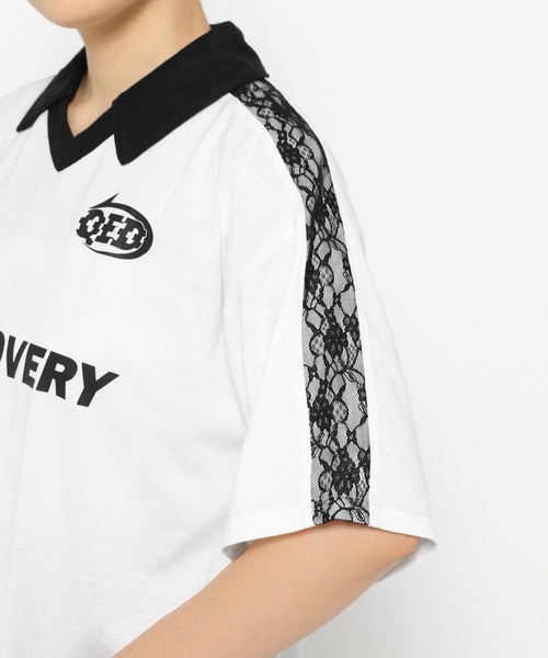 3.3 Field Trip （3.3フィールドトリップ）の「3.3 Field Trip／レースラインカラーT（Tシャツ/カットソー・レディース・ブラック/ネイビー/ホワイト・FREE）」の9枚目の写真