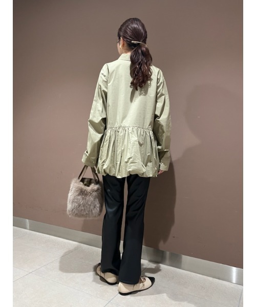 ミラオーウェン] フードドッキングシングルブレストジャケット