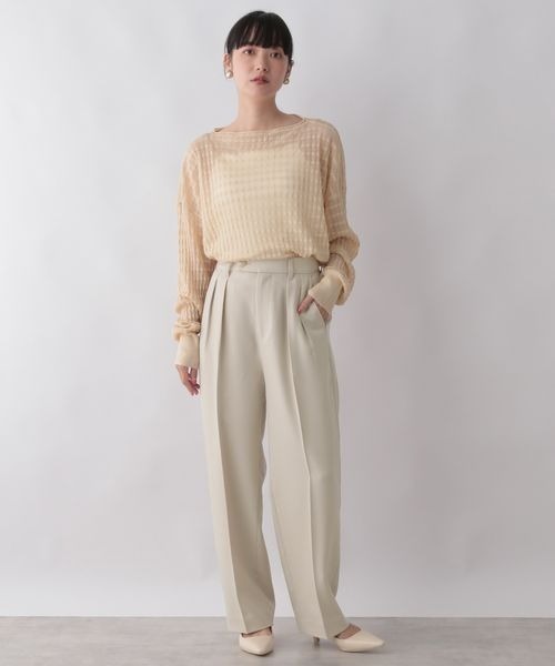 hopeさま　Plantation 変形ラップワイドパンツ セール】フロントラップワイドパンツ（その他パンツ）｜HER