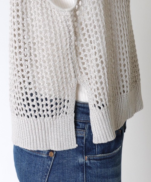 Jines(ジネス)の「ギマメッシュベスト(ベスト・レディース・グレー/チャコールグレー/ブルー・38)」の14枚目の写真