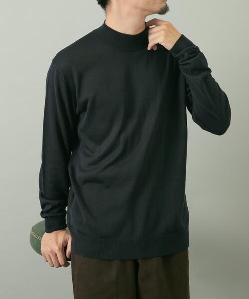 URBAN RESEARCH ROSSO MEN(アーバンリサーチロッソメン)の「『一部WEB限定カラー』『XLサイズあり』『UR TECH』ハイゲージハイネックニット(ニット/セーター・メンズ・ブラック/ライトブラウン/グレー/ネイビー/ベージュ・X-LARGE/LARGE/MEDIUM)」の5枚目の写真