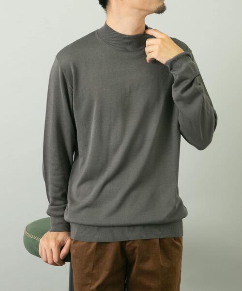 URBAN RESEARCH ROSSO MEN(アーバンリサーチロッソメン)の「『一部WEB限定カラー』『XLサイズあり』『UR TECH』ハイゲージハイネックニット(ニット/セーター・メンズ・ブラック/ライトブラウン/グレー/ネイビー/ベージュ・X-LARGE/LARGE/MEDIUM)」の2枚目の写真