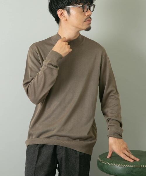 URBAN RESEARCH ROSSO MEN(アーバンリサーチロッソメン)の「『一部WEB限定カラー』『XLサイズあり』『UR TECH』ハイゲージハイネックニット(ニット/セーター・メンズ・ブラック/ライトブラウン/グレー/ネイビー/ベージュ・X-LARGE/LARGE/MEDIUM)」の9枚目の写真