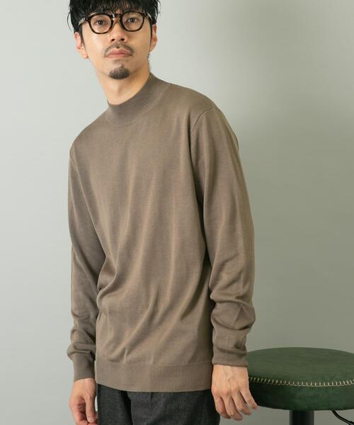 URBAN RESEARCH ROSSO MEN(アーバンリサーチロッソメン)の「『一部WEB限定カラー』『XLサイズあり』『UR TECH』ハイゲージハイネックニット(ニット/セーター・メンズ・ブラック/ライトブラウン/グレー/ネイビー/ベージュ・X-LARGE/LARGE/MEDIUM)」の10枚目の写真