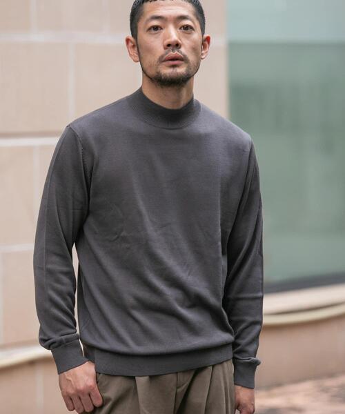 URBAN RESEARCH ROSSO MEN(アーバンリサーチロッソメン)の「『一部WEB限定カラー』『XLサイズあり』『UR TECH』ハイゲージハイネックニット(ニット/セーター・メンズ・ブラック/ライトブラウン/グレー/ネイビー/ベージュ・X-LARGE/LARGE/MEDIUM)」の18枚目の写真