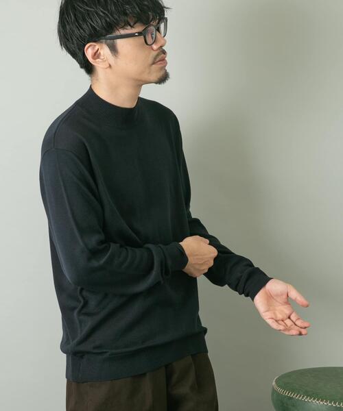URBAN RESEARCH ROSSO MEN（アーバンリサーチロッソメン）の「『一部WEB限定カラー』『XLサイズあり』『UR TECH』ハイゲージハイネックニット（ニット/セーター・メンズ・ブラック/ライトブラウン/グレー/ネイビー/ベージュ・X-LARGE/LARGE/MEDIUM）」の12枚目の写真