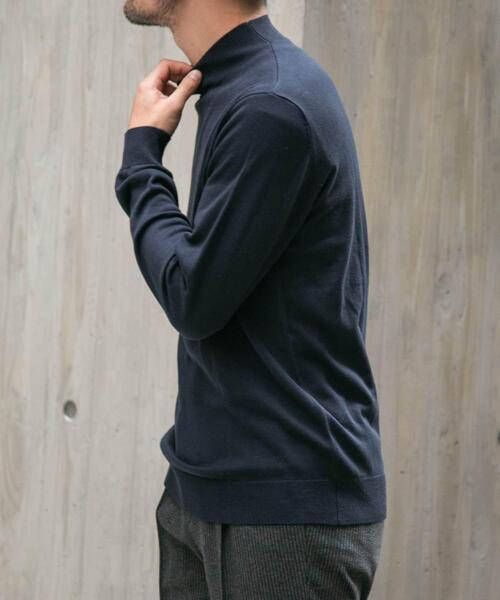 URBAN RESEARCH ROSSO MEN（アーバンリサーチロッソメン）の「『一部WEB限定カラー』『XLサイズあり』『UR TECH』ハイゲージハイネックニット（ニット/セーター・メンズ・ブラック/ライトブラウン/グレー/ネイビー/ベージュ・X-LARGE/LARGE/MEDIUM）」の21枚目の写真