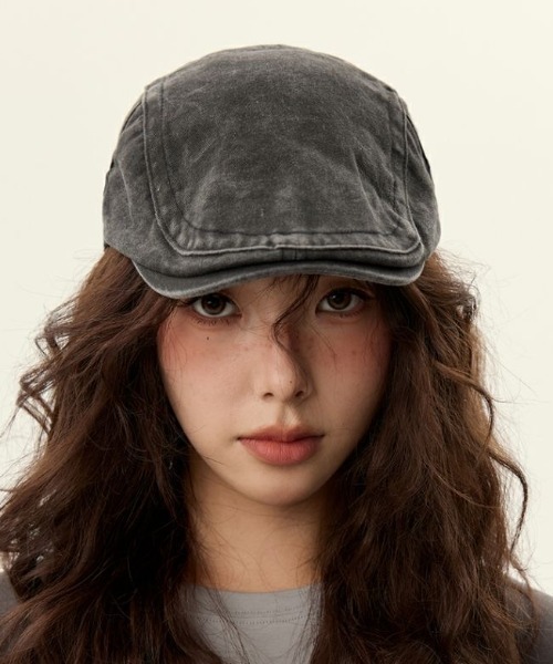 SHEENA(シーナ)の「ピグメントハンチング帽(ハンチング/ベレー帽・レディース・ダークグレー・FREE)」の2枚目の写真
