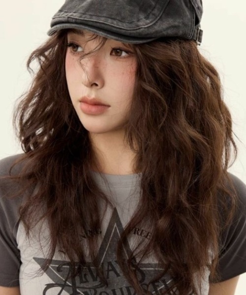 SHEENA(シーナ)の「ピグメントハンチング帽(ハンチング/ベレー帽・レディース・ダークグレー・FREE)」の3枚目の写真