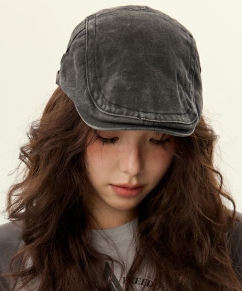 SHEENA(シーナ)の「ピグメントハンチング帽(ハンチング/ベレー帽・レディース・ダークグレー・FREE)」の4枚目の写真