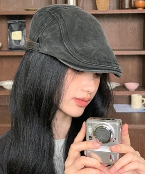 SHEENA(シーナ)の「ピグメントハンチング帽(ハンチング/ベレー帽・レディース・ダークグレー・FREE)」の6枚目の写真