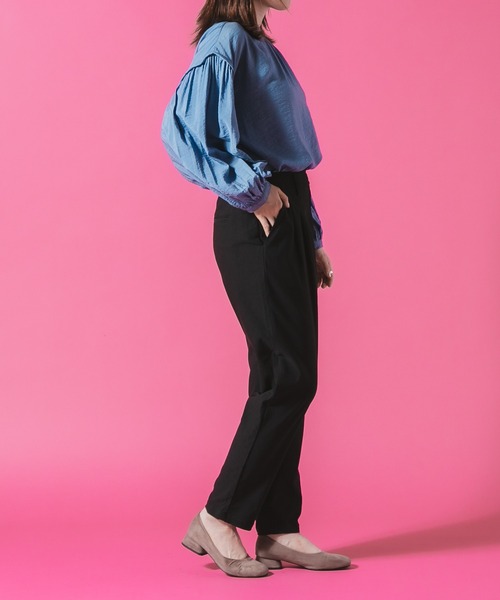 fort point（フォーポイント）の「【FORT POINT/フォートポイント】タックテーパードパンツ（その他パンツ・レディース・ネイビー/ブラック/ライトブラウン/カーキ・X-LARGE/LARGE/MEDIUM）」の16枚目の写真