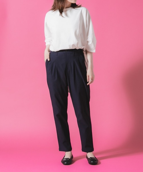 fort point（フォーポイント）の「【FORT POINT/フォートポイント】タックテーパードパンツ（その他パンツ・レディース・ネイビー/ブラック/ライトブラウン/カーキ・X-LARGE/LARGE/MEDIUM）」の13枚目の写真