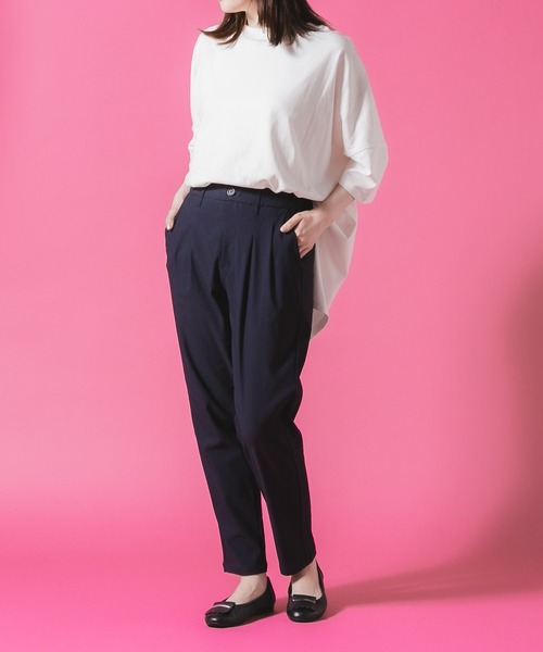 fort point（フォーポイント）の「【FORT POINT/フォートポイント】タックテーパードパンツ（その他パンツ・レディース・ネイビー/ブラック/ライトブラウン/カーキ・X-LARGE/LARGE/MEDIUM）」の10枚目の写真