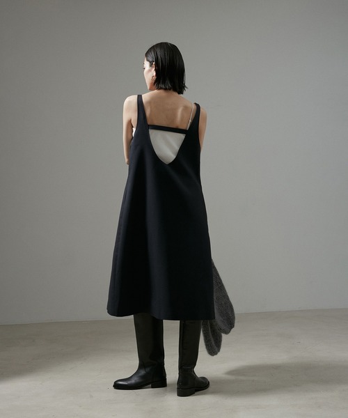 REMME（レメ）の「【REMME（レメ）】クラッシックバックジッパーロングブーツ(ベピーカーフ)（ブーツ・レディース・ブラック・36/37/38）」の9枚目の写真