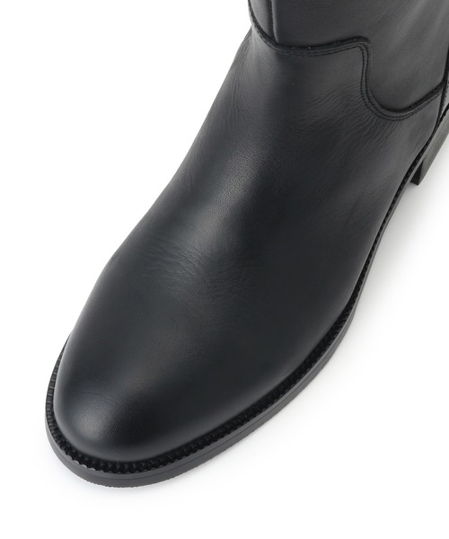 REMME（レメ）の「【REMME（レメ）】クラッシックバックジッパーロングブーツ(ベピーカーフ)（ブーツ・レディース・ブラック・36/37/38）」の4枚目の写真