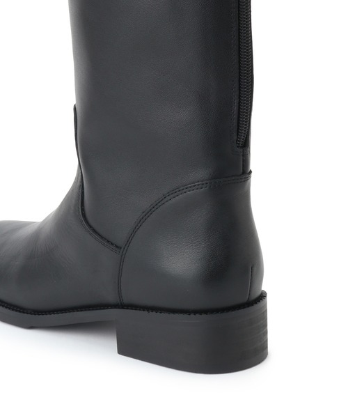 REMME（レメ）の「【REMME（レメ）】クラッシックバックジッパーロングブーツ(ベピーカーフ)（ブーツ・レディース・ブラック・36/37/38）」の3枚目の写真