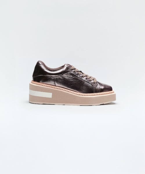 ★新品　Lucida ルシーダ 厚底スニーカー 23㎝ エナメル　ベージュ Lucida スニーカー 「25SS New Color」Acrux/ 厚底ウエッジ