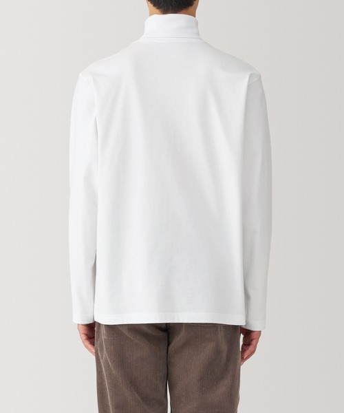 無印良品(ムジルシリョウヒン)の「紳士 起毛タートルネック長袖Tシャツ(Tシャツ/カットソー・メンズ・ホワイト/ボルドー/カーキ/ブラック・XL/L/M/S)」の7枚目の写真