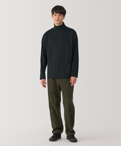 無印良品(ムジルシリョウヒン)の「紳士 起毛タートルネック長袖Tシャツ(Tシャツ/カットソー・メンズ・ホワイト/ボルドー/カーキ/ブラック・XL/L/M/S)」の11枚目の写真