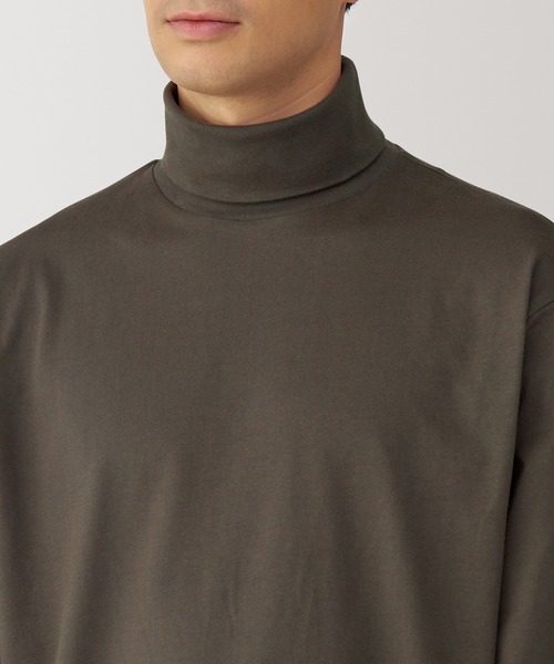 無印良品(ムジルシリョウヒン)の「紳士 起毛タートルネック長袖Tシャツ(Tシャツ/カットソー・メンズ・ホワイト/ボルドー/カーキ/ブラック・XL/L/M/S)」の20枚目の写真