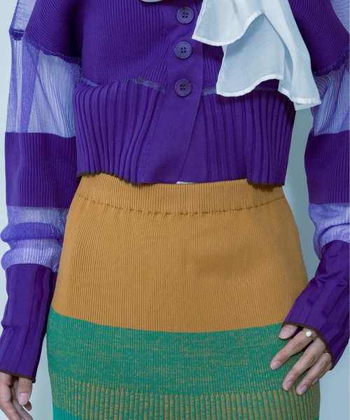 TEVALT（ヴァレット）の「ニットスカート（スカート・レディース・ブラック/ブルー/グリーン・38）」の22枚目の写真