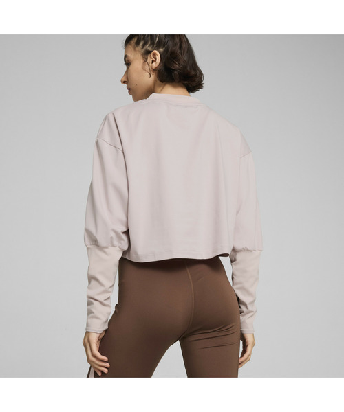 PUMA（プーマ）の「PUMA プーマ ウィメンズ ヨガ スタジオ クラウドスパン クルースウェット ST（スウェット・レディース・ブラック/パープル系その他・MEDIUM/SMALL/LARGE/X-LARGE）」の5枚目の写真