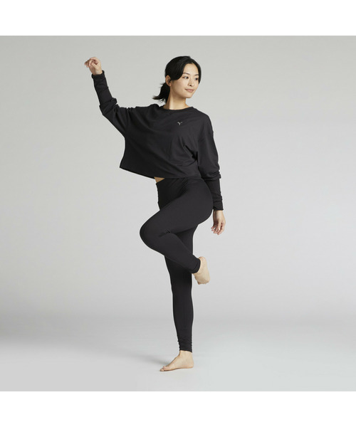 PUMA（プーマ）の「PUMA プーマ ウィメンズ ヨガ スタジオ クラウドスパン クルースウェット ST（スウェット・レディース・ブラック/パープル系その他・MEDIUM/SMALL/LARGE/X-LARGE）」の10枚目の写真