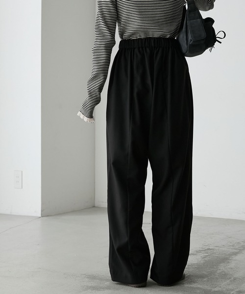 forksy.(フォルクシー)の「【forksy.】メニータックコクーンスラックスパンツ(スラックス・レディース・ベージュ/ブラック/グレー・FREE)」の8枚目の写真