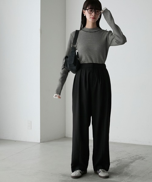 forksy.(フォルクシー)の「【forksy.】メニータックコクーンスラックスパンツ(スラックス・レディース・ベージュ/ブラック/グレー・FREE)」の10枚目の写真