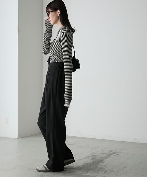 forksy.(フォルクシー)の「【forksy.】メニータックコクーンスラックスパンツ(スラックス・レディース・ベージュ/ブラック/グレー・FREE)」の11枚目の写真