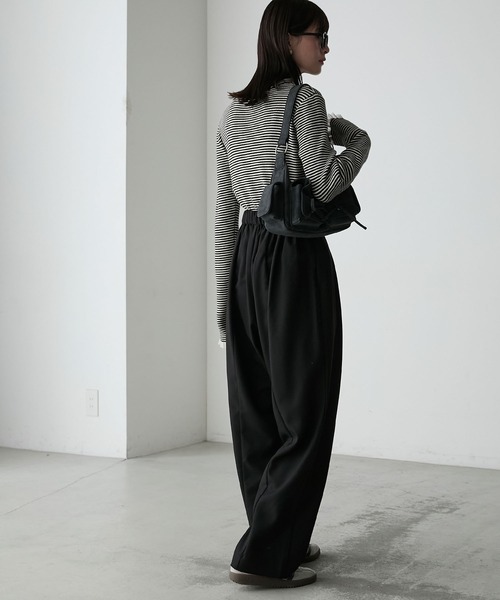 forksy.】メニータックコクーンスラックスパンツ forksy.│MONO