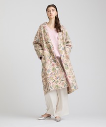 HOUSE OF LOTUS | ループフラワーガウンコート(ノーカラーコート)