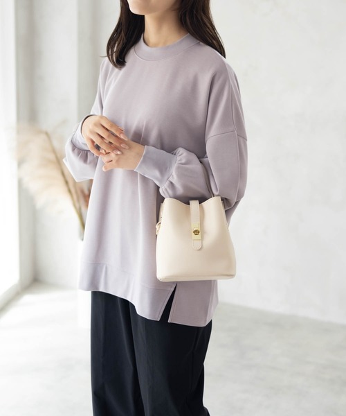 HusHusH(ハッシュアッシュ)の「HusHusH ルーズ袖タックプルオーバー(その他トップス・レディース・チャコールグレー/グレイッシュベージュ/ブラック・M/L)」の3枚目の写真