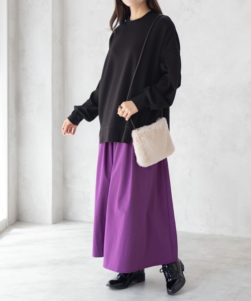 HusHusH(ハッシュアッシュ)の「HusHusH ルーズ袖タックプルオーバー(その他トップス・レディース・チャコールグレー/グレイッシュベージュ/ブラック・M/L)」の9枚目の写真