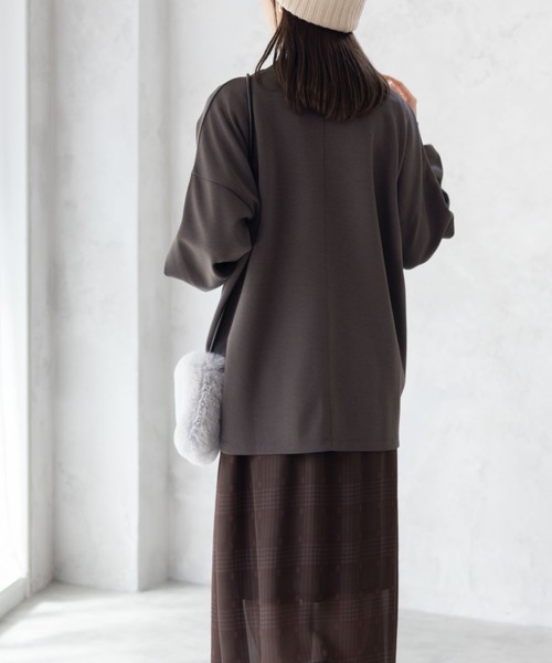 HusHusH(ハッシュアッシュ)の「HusHusH ルーズ袖タックプルオーバー(その他トップス・レディース・チャコールグレー/グレイッシュベージュ/ブラック・M/L)」の14枚目の写真