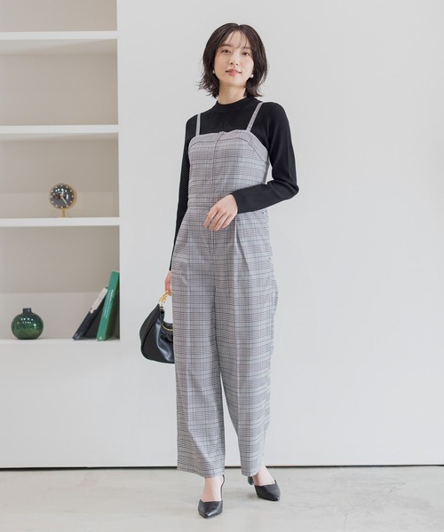 Andemiu（アンデミュウ）の「【LサイズWEB限定】アソートベアオールインワン146630（つなぎ/オールインワン・レディース・ブラック/グリーン/チェック・SMALL/MEDIUM/LARGE）」の10枚目の写真